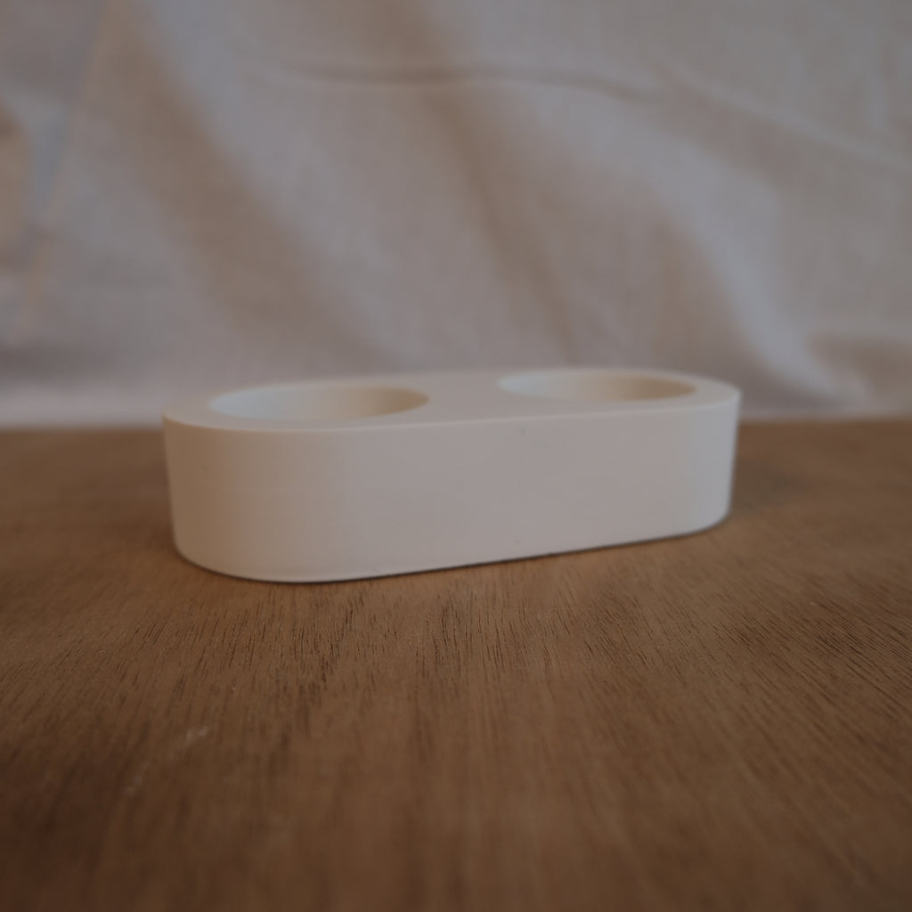 Double tea light holder