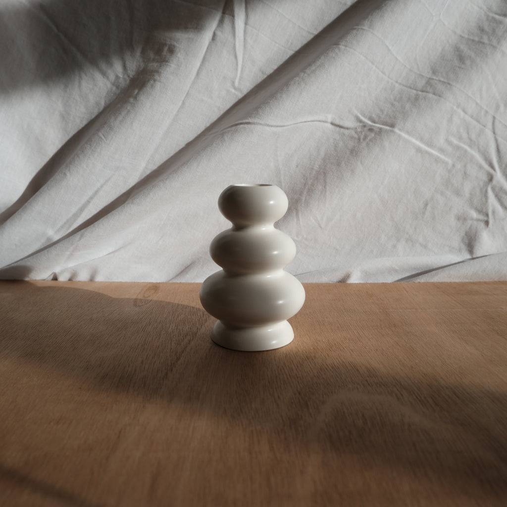 Pebble Stack Candlestick Holder