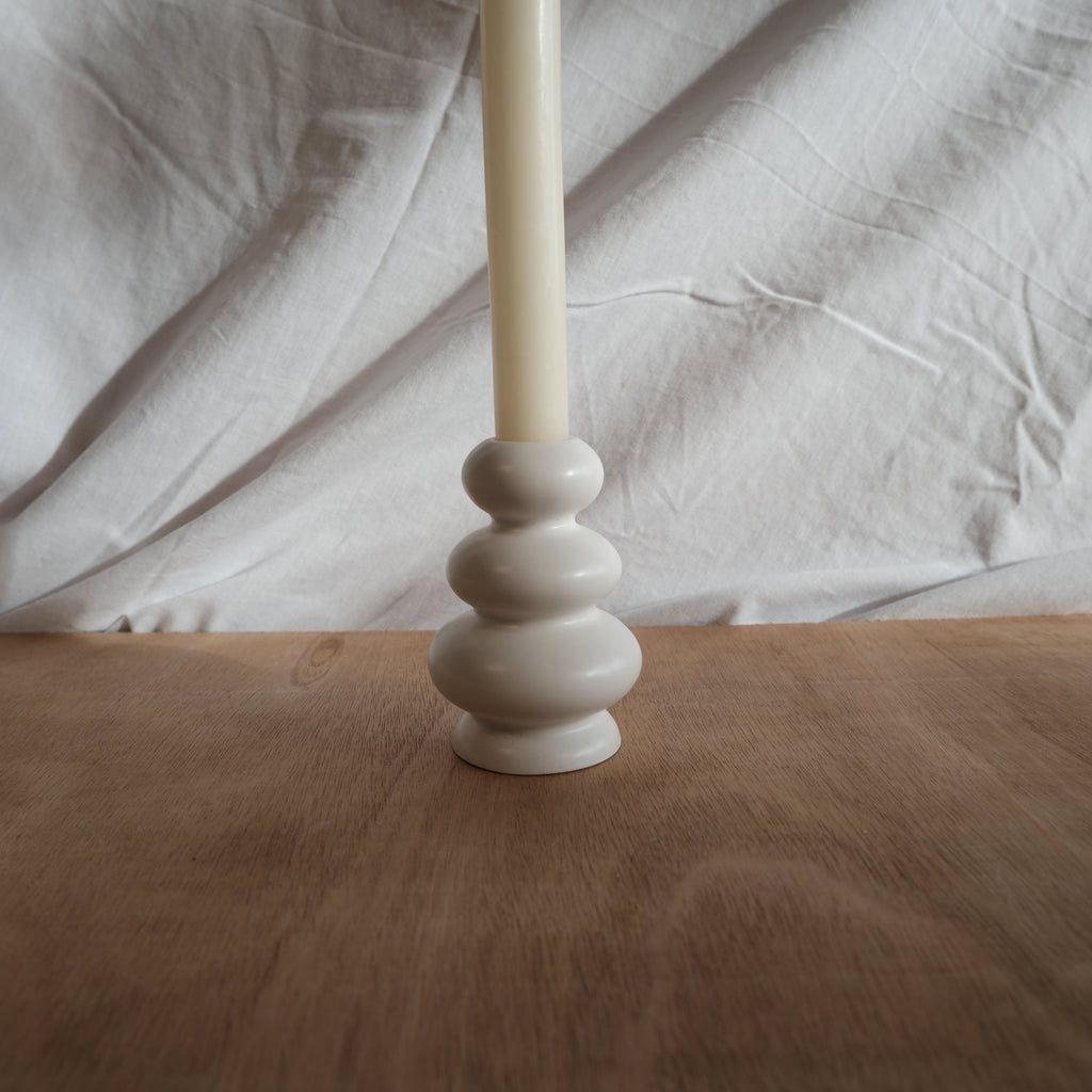 Pebble Stack Candlestick Holder
