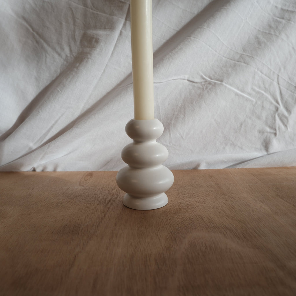 Pebble Stack Candlestick Holder WS